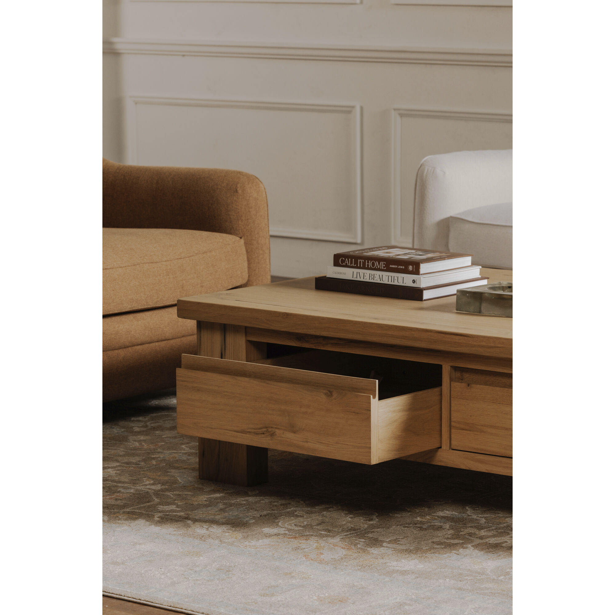 Graham 60 X 35 inch Natural Storage Coffee Table