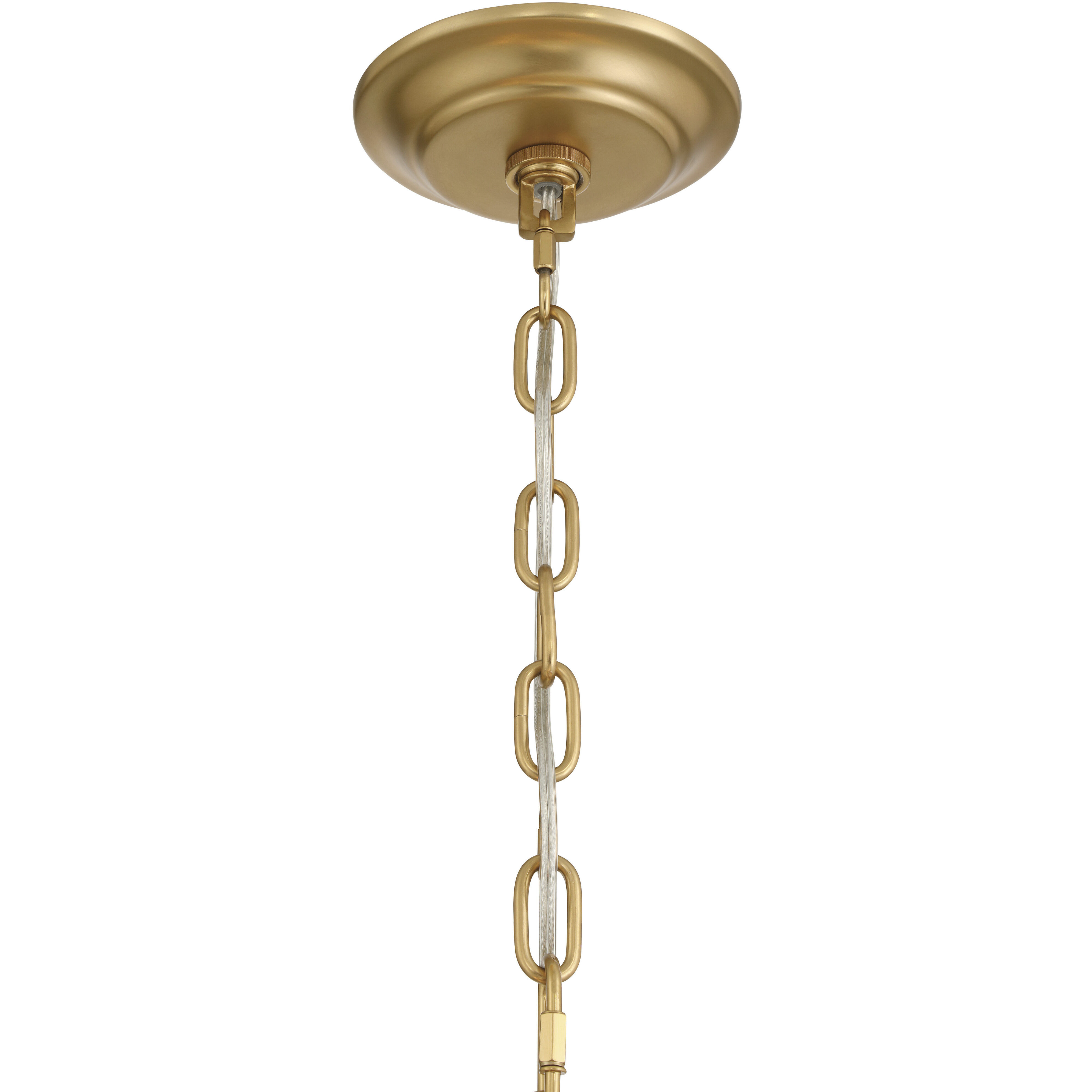 Bloome 6 Light 29 inch Legacy Brass Chandelier Ceiling Light in Clear Handmade Glass