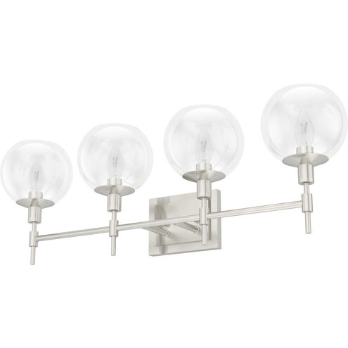Xidane 4 Light 30 inch Brushed Nickel Vanity Light Wall Light