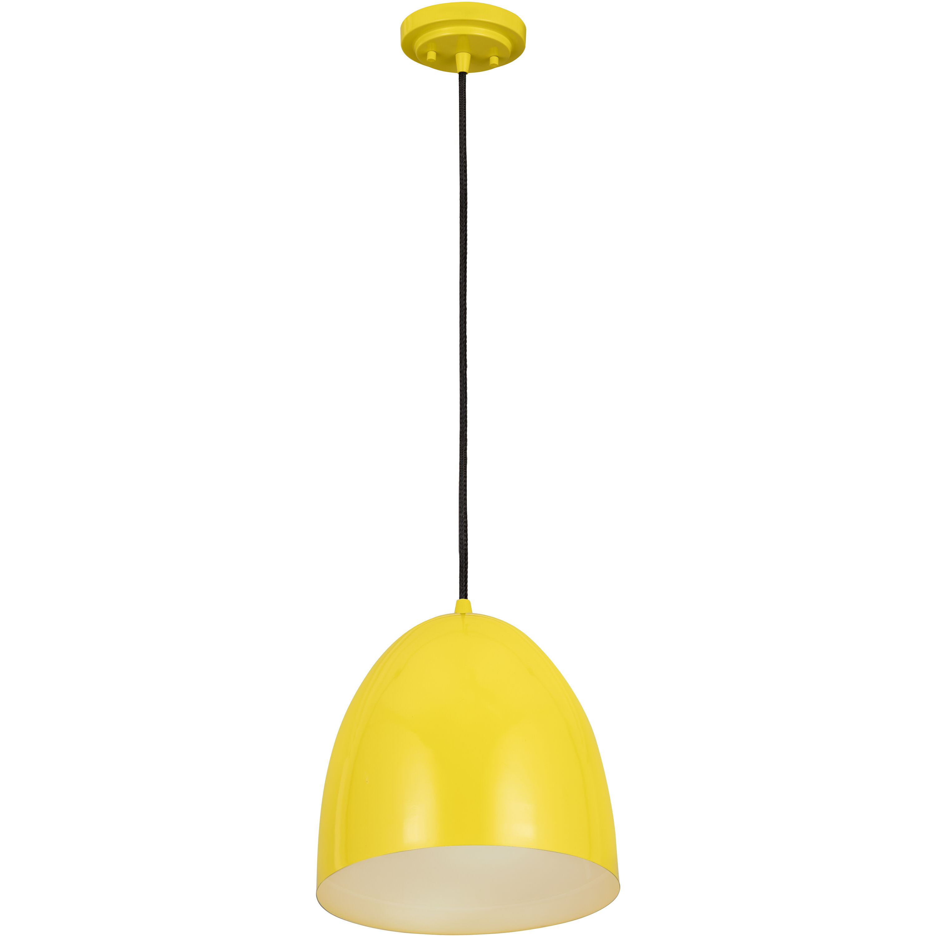 Z-Studio 1 Light 9.5 inch Yellow Pendant Ceiling Light
