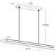Architect Pendant LED 4.75 inch Black Pendant Ceiling Light, Linear