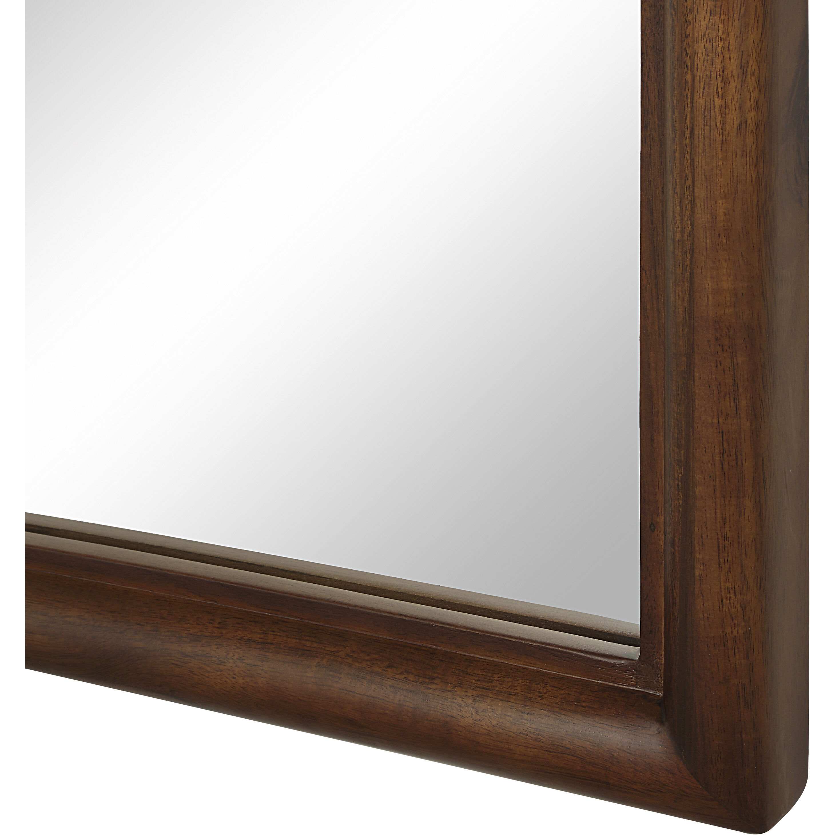 Kindra 50 X 40 inch Walnut Wall Mirror