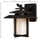 Kanso 1 Light 11 inch Aged Bronze Outdoor Wall Sconce
