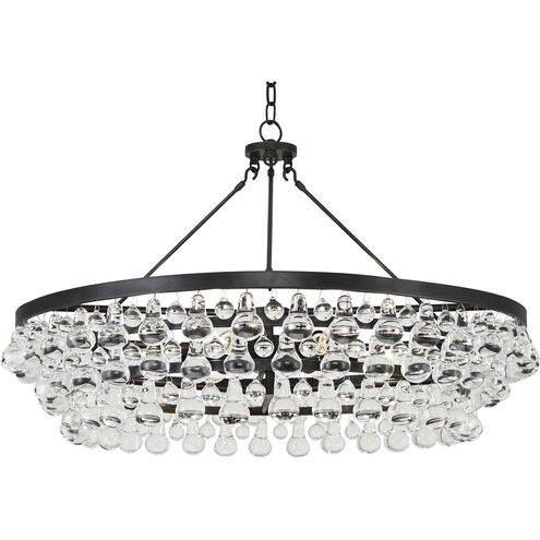 Bling 6 Light 34.88 inch Deep Patina Bronze Chandelier Ceiling Light