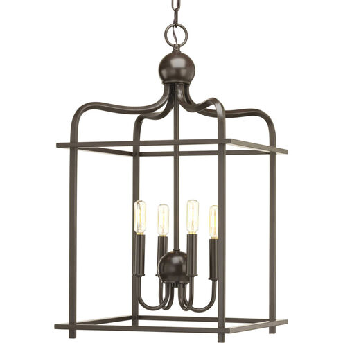 Stokley 4 Light 15 inch Antique Bronze Pendant Ceiling Light, Design Series