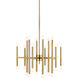 TOB by Thomas O'Brien Beckham Modern 24 Light 29 inch Burnished Brass Chandelier Ceiling Light
