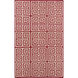 Frontier 66 X 42 inch Bright Red, Cream Rug