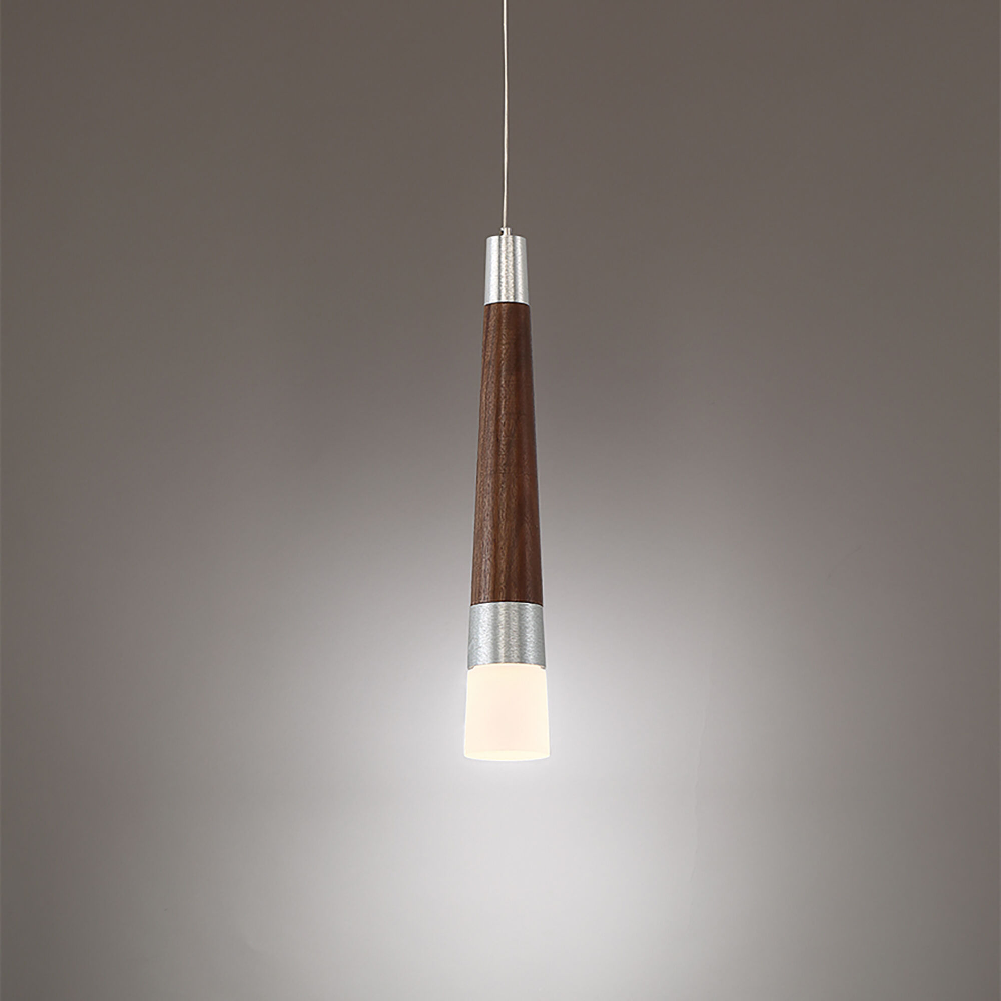 Padron LED 2 inch Dark Walnut Pendant Ceiling Light