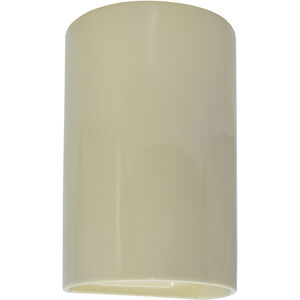 Ambiance Cylinder LED 7.75 inch Vanilla Gloss Wall Sconce Wall Light, Large
