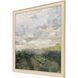 Calm Reflection Green and Beige and Gray Framed Art