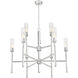 Esme 9 Light 38 inch Brushed Nickel Chandelier Ceiling Light