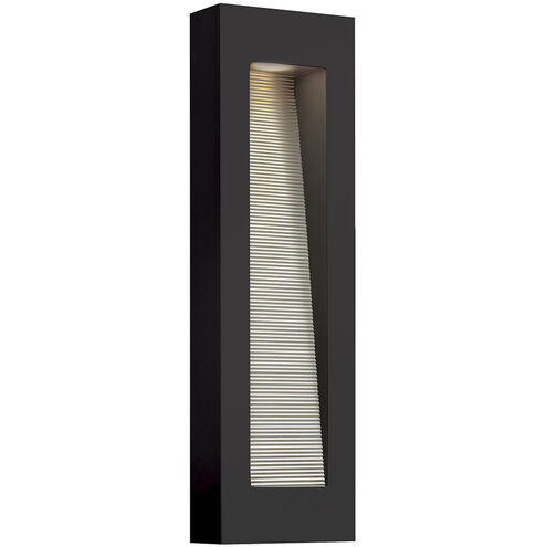 Luna Outdoor Wall Mount Lantern in Satin Black, Non-LED, Medium