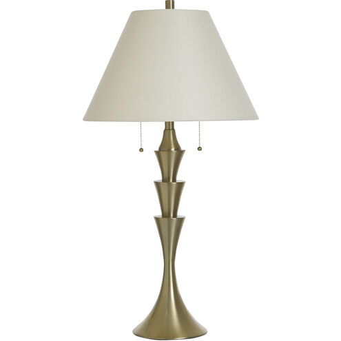 Cameron 34 inch 40.00 watt Antique Brass Table Lamp Portable Light
