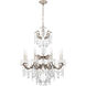 La Scala 8 Light 25 inch Antique Silver Chandelier Ceiling Light in Heritage, Antique Silver Cast