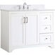 Moore 42 X 22 X 34 inch White Vanity Sink Set