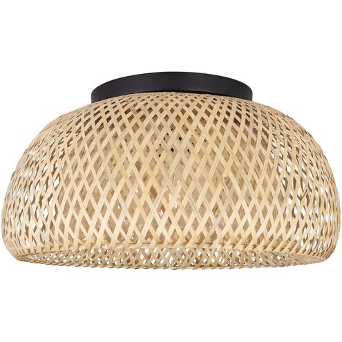 Sariel 1 Light 18 inch Black Flush Mount Ceiling Light