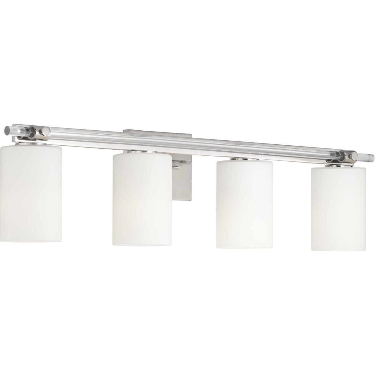 Lisbon 4 Light 34 inch Polished Nickel Bath Vanity Wall Light, Design Series