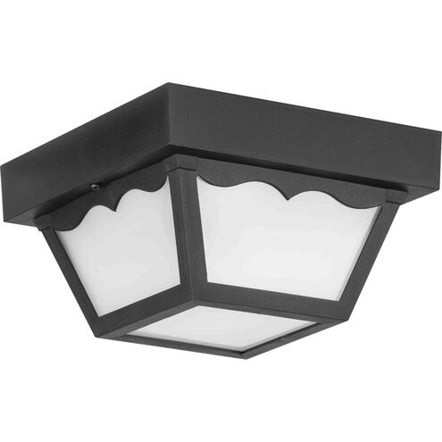 Ceiling Mount 1 Light 8 inch Textured Black Outdoor Flush Mount