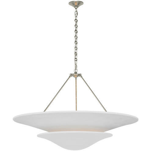AERIN Mollino LED 40 inch Polished Nickel Chandelier Ceiling Light