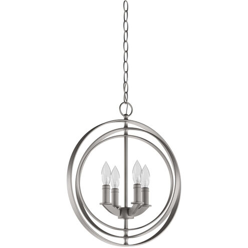 Equinox 4 Light 16 inch Satin Brass Pendant Ceiling Light