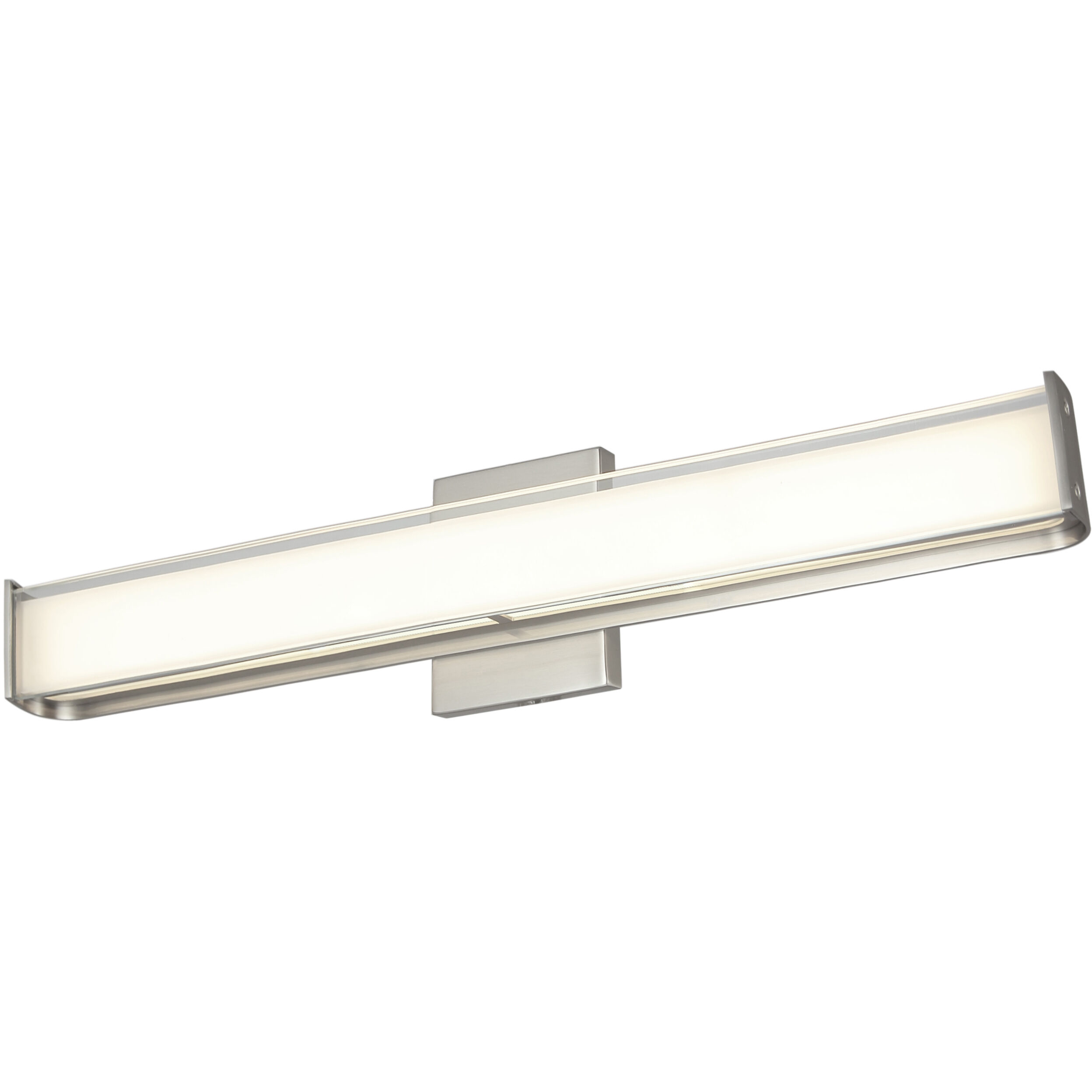 Bend LED 24 inch Brushed Nickel Bath Vanity Light Wall Light