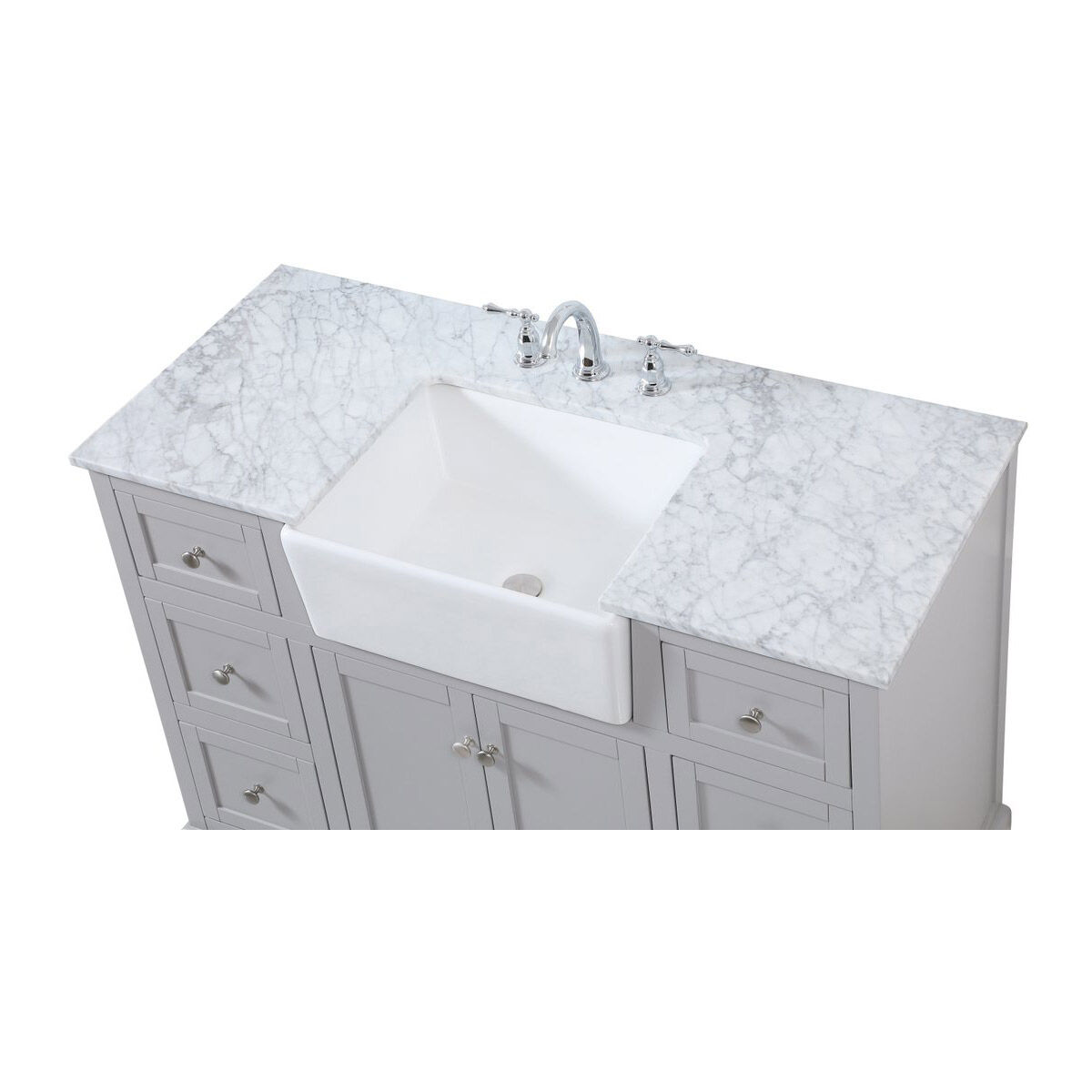 Franklin 48 X 22 X 34.75 inch Grey Bathroom Vanity Cabinet