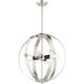 Modesto 4 Light 20 inch Brushed Nickel Chandelier Ceiling Light