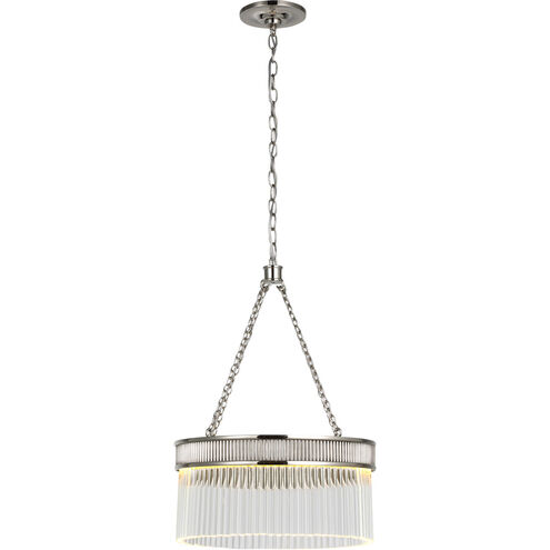 Marie Flanigan Menil LED 15.25 inch Polished Nickel Chandelier Ceiling Light, Medium