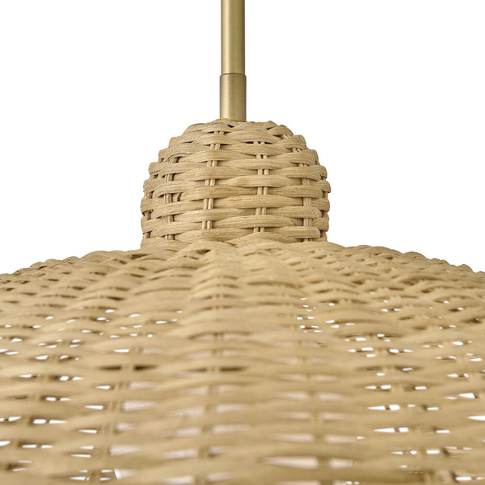 Pismo 1 Light 24 inch Lacquered Brass Pendant Ceiling Light, Large