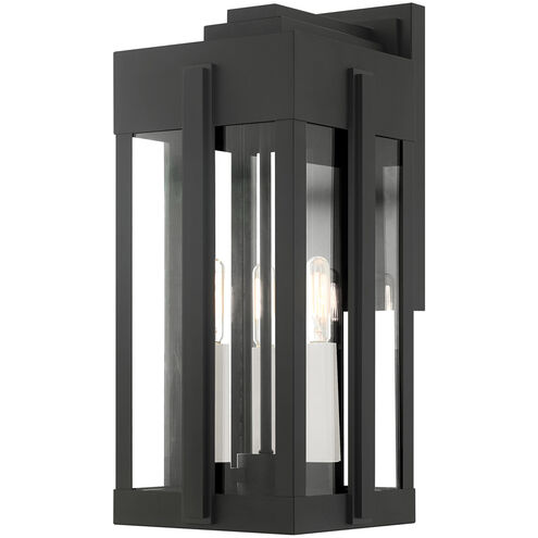 Lexington 3 Light 18 inch Black Outdoor Wall Lantern