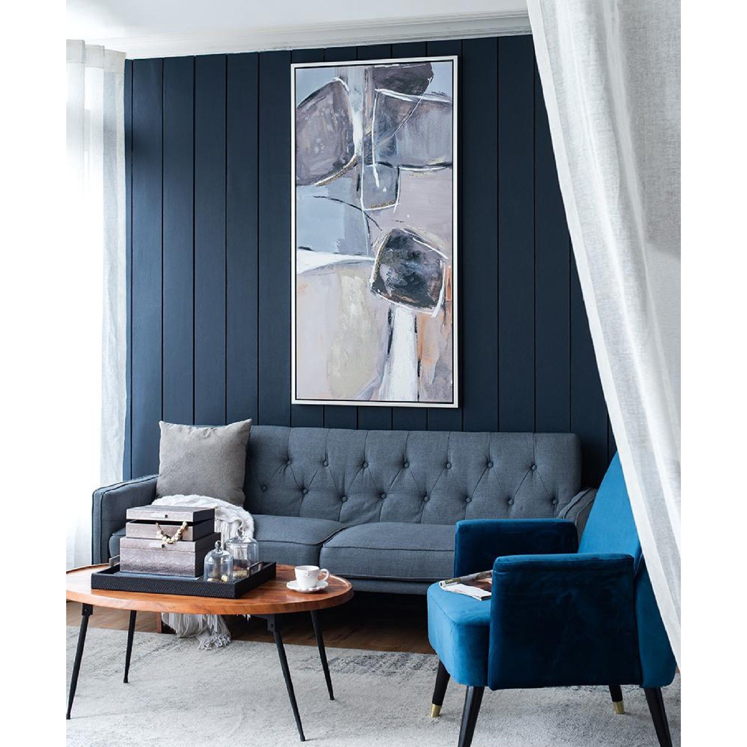 Ice Beige/Gray Wall Art