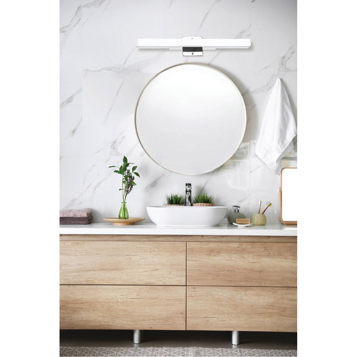 Torretta 1 Light 23.62 inch Chrome Bath/Vanity Wall Light