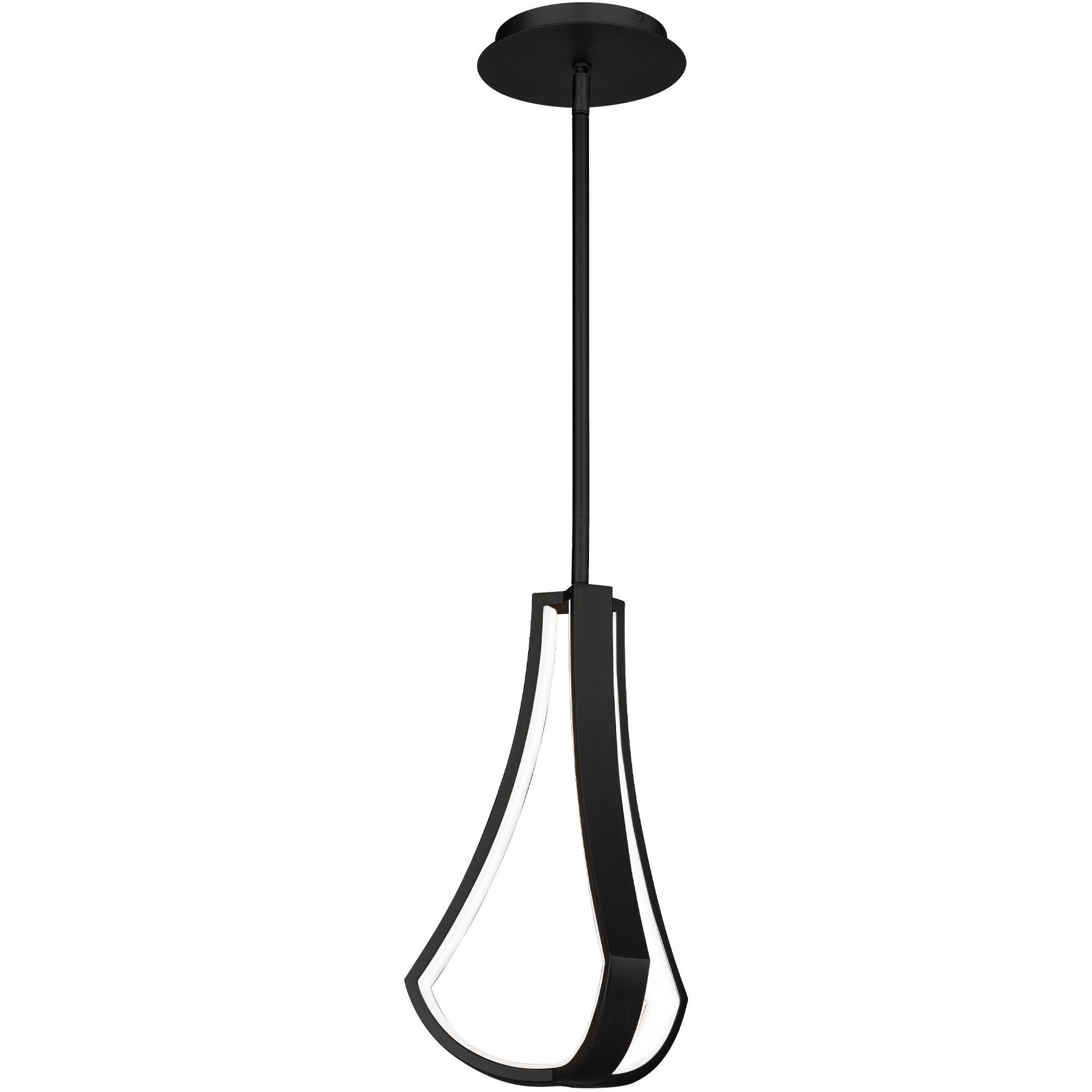 Artemis LED 8.38 inch Black Pendant Ceiling Light, dweLED