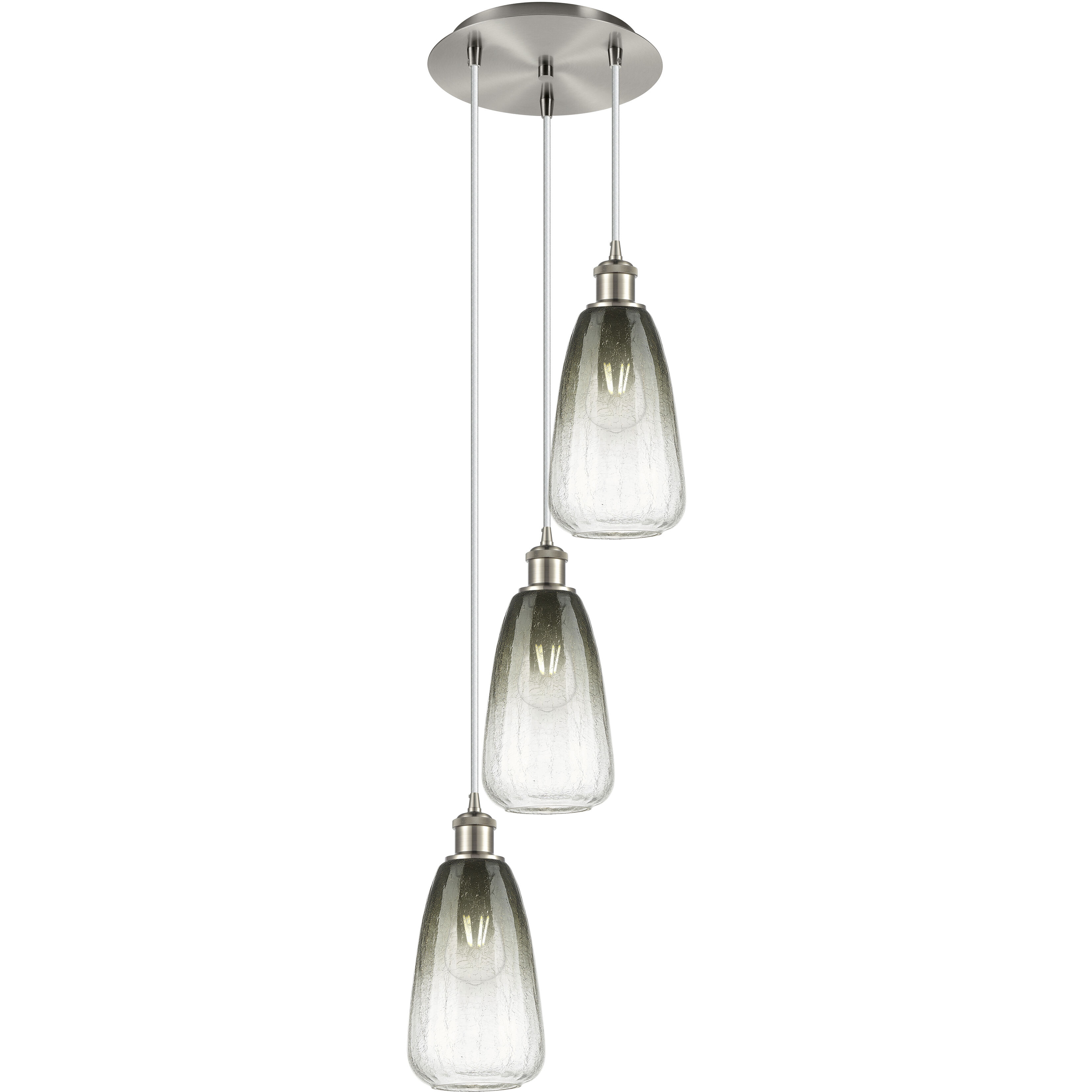 Ballston Brookhaven Almond 3 Light 12.50 inch Pendant