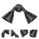 Spots 2 Light 13 inch Black Outdoor Wall Mount
