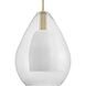 Carillon 1 Light 15 inch Brushed Gold Pendant Ceiling Light