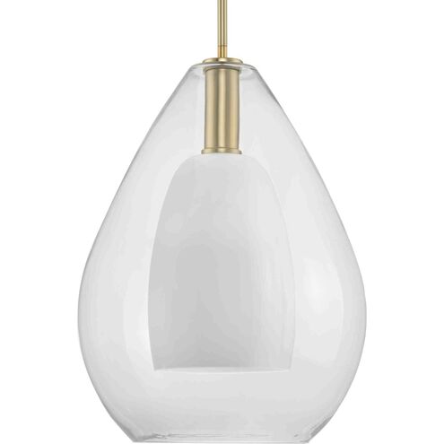 Carillon 1 Light 15 inch Brushed Gold Pendant Ceiling Light
