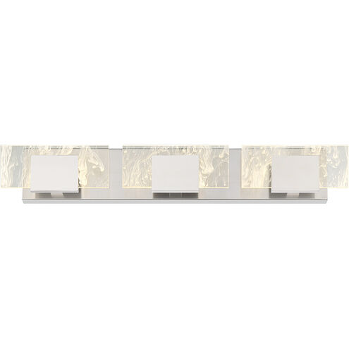 Kasha LED 27.75 inch Chrome Vanity Light Wall Light