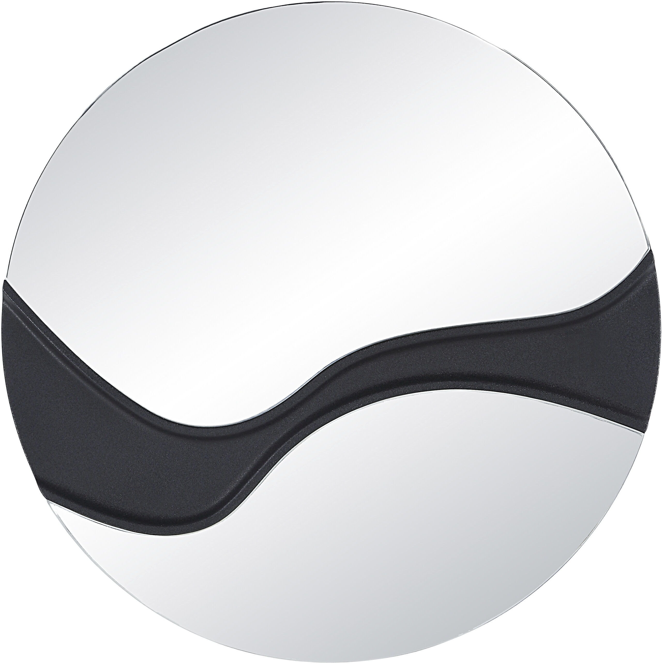 Dansk 24 X 24 inch Textured Matte Black Wall Mirror