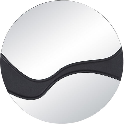 Dansk 24 X 24 inch Textured Matte Black Wall Mirror