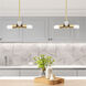Copenhagen 3 Light 13 inch Satin Brass Mini Chandelier Ceiling Light