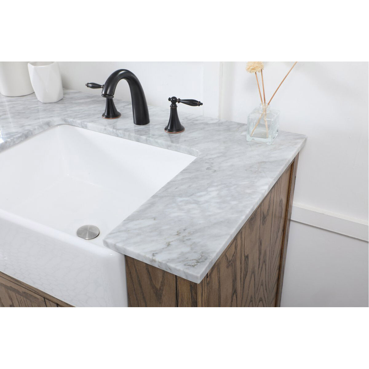 Franklin 72 X 22 X 35 inch Driftwood Bathroom Vanity Cabinet