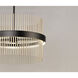 Chimes WiZ LED 23.75 inch Black and Satin Nickel Single Pendant Ceiling Light