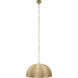 Rosemary 1 Light 24 inch Antique Brass Pendant Ceiling Light, Inline