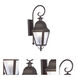 Amwell 2 Light 24.75 inch Bronze Medium Outdoor Wall Lantern