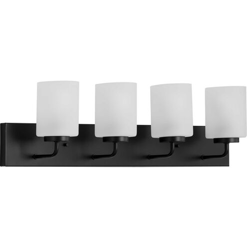 Merry 4 Light 30 inch Matte Black Bath Vanity Light Wall Light