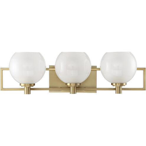 Cowen 3 Light 24 inch Brushed Gold Bath Light Wall Light