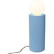 Portable 16.5 inch 60.00 watt Sky Blue Portable Lamp Portable Light