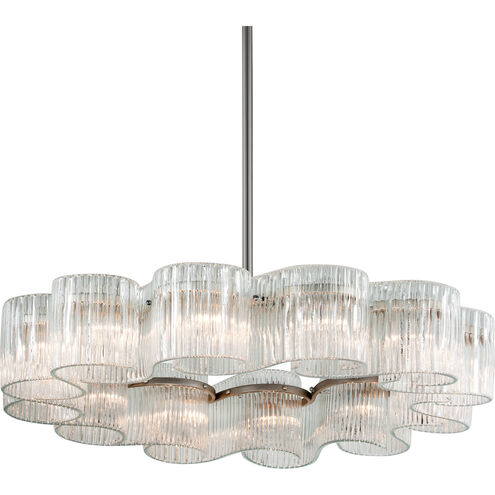 Circo 12 Light 45.5 inch Warm Silver Leaf Chandelier Ceiling Light