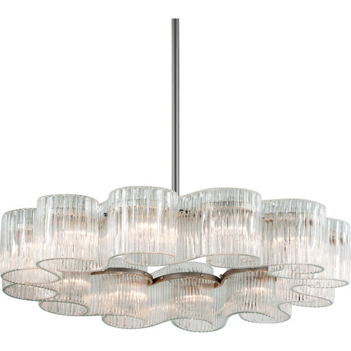 Circo 12 Light 45.5 inch Warm Silver Leaf Chandelier Ceiling Light